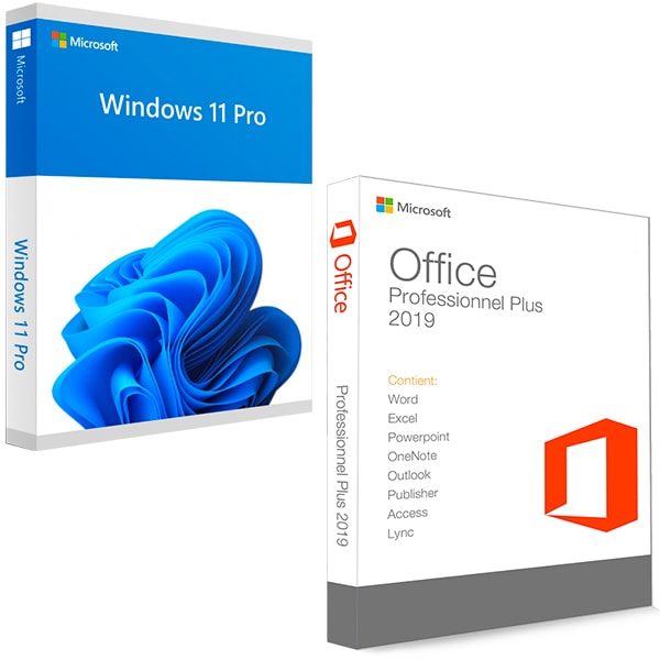 Un paquete de Microsoft Office Pro 2019 y Windows 11 Pro cuesta
