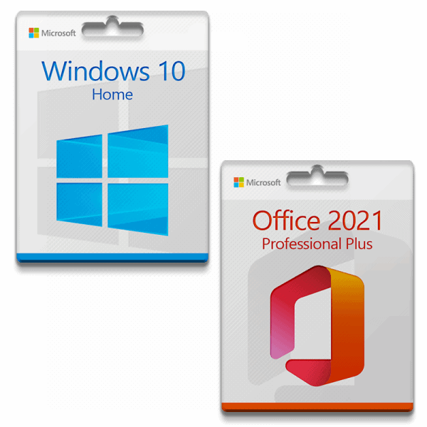 Microsoft Windows 10 Home + Microsoft Office 2021 Professional Plus