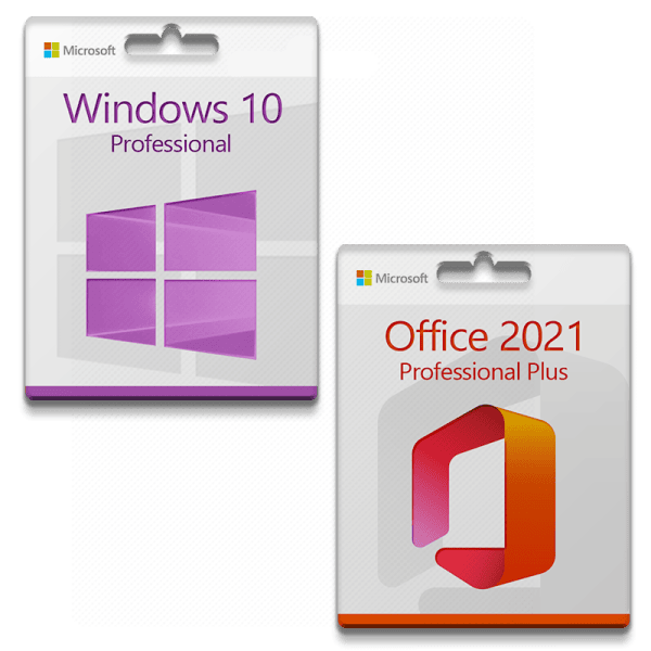 Microsoft Windows 10 Professional + Microsoft Office 2021 Professional Plus for 3 PC