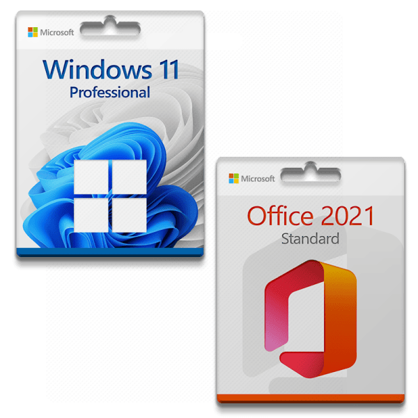 Microsoft Windows 11 Professional + Microsoft Office 2021 Standard for 3 PC